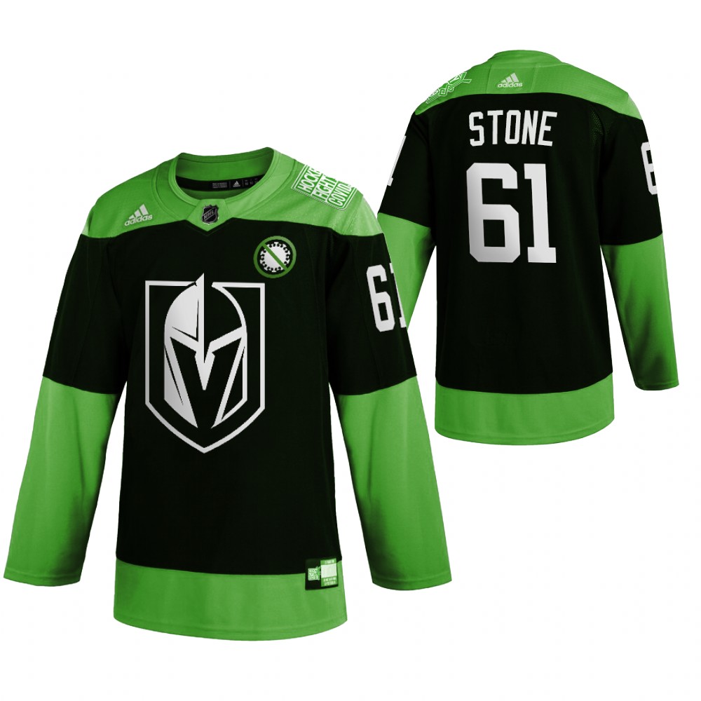 Vegas Golden Knights #61 Mark Stone Men Adidas Green Hockey Fight nCoV Limited NHL Jersey->more nhl jerseys->NHL Jersey